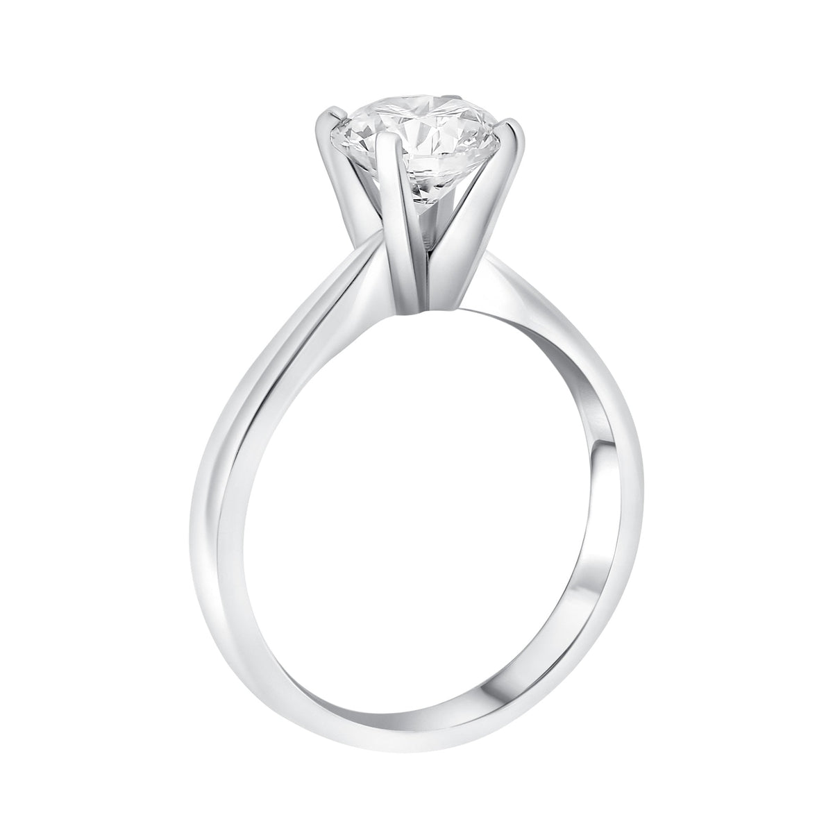 Platinum 1.32ct E VS1 IGL round brilliant cut diamond ring
