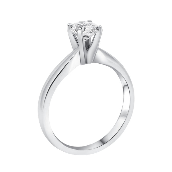 Platinum 1.20ct D SI1 EGL round brilliant cut diamond ring