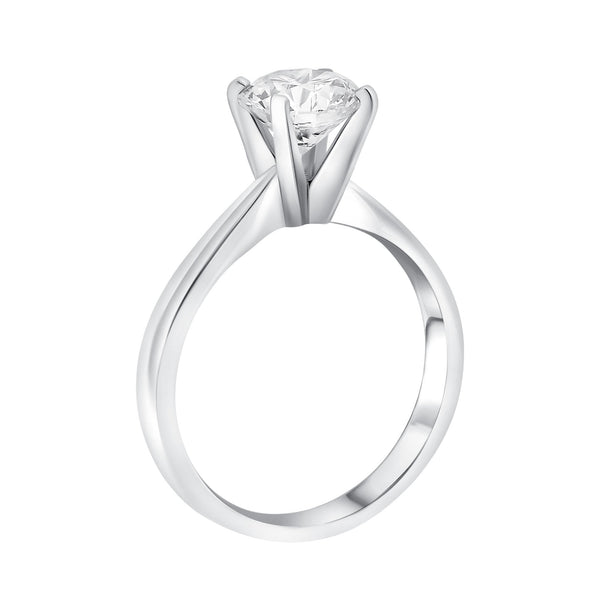 Platinum 1.51ct G VS2 GIA round brilliant cut diamond ring