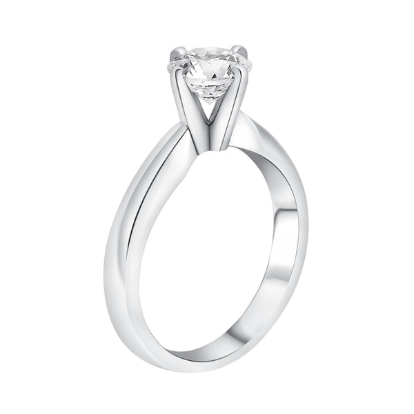 Platinum 1.02ct D SI1 GIA round brilliant diamond ring