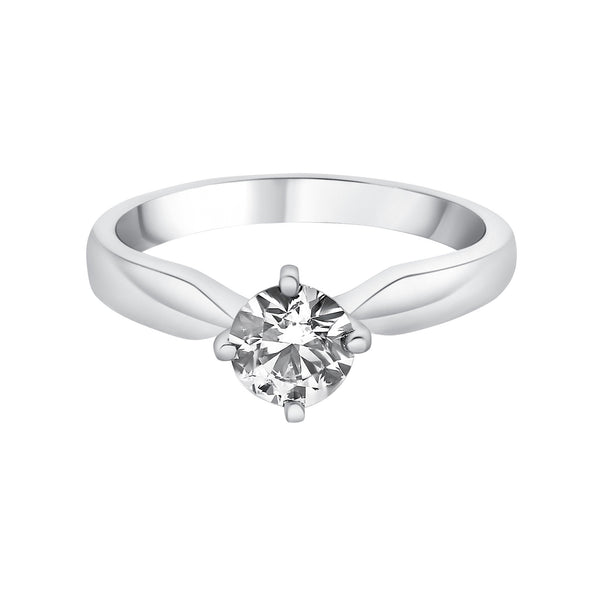 Platinum 0.70ct D VS1 GIA round brilliant cut diamond ring