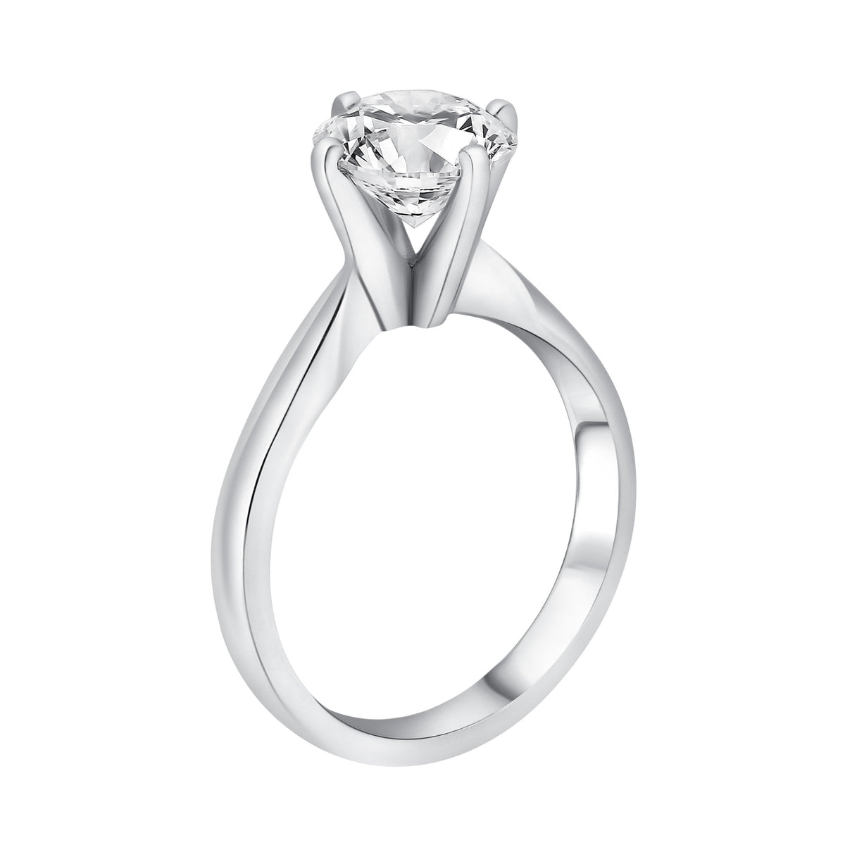 Platinum 1.01ct E VS2 EGL round brilliant cut diamond ring