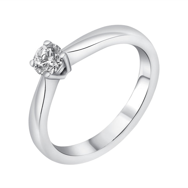 Platinum 0.42ct D VS1 GIA round brilliant cut diamond ring