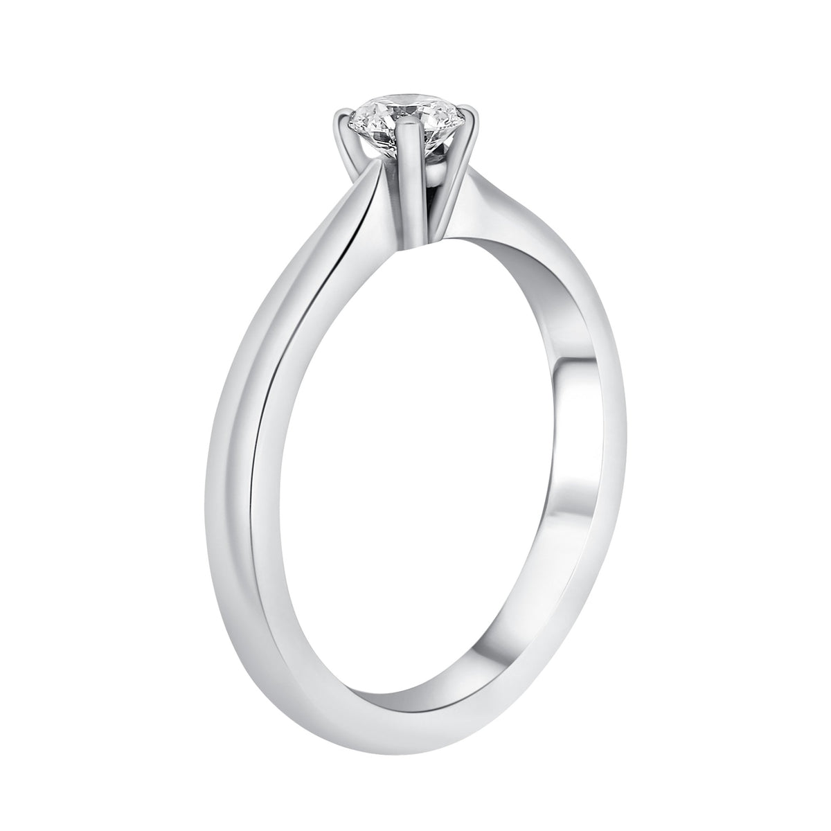 Platinum 0.42ct D VS1 GIA round brilliant cut diamond ring