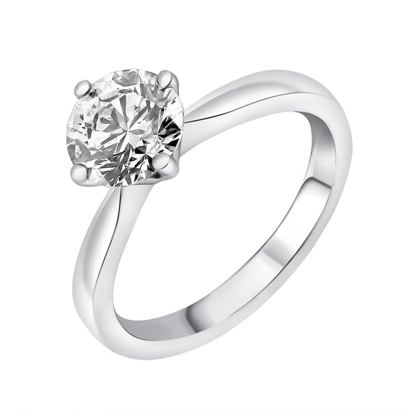 Platinum 1.29ct D SI1 EGL round brilliant cut diamond ring