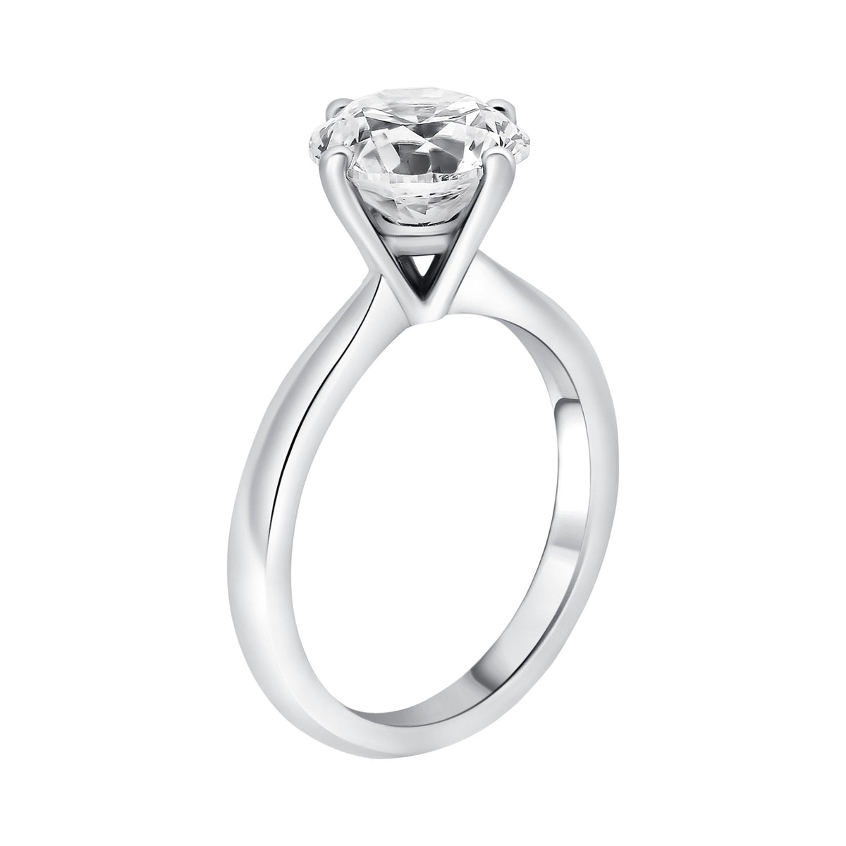 Platinum 2.13ct D SI1 IGL round brilliant diamond ring