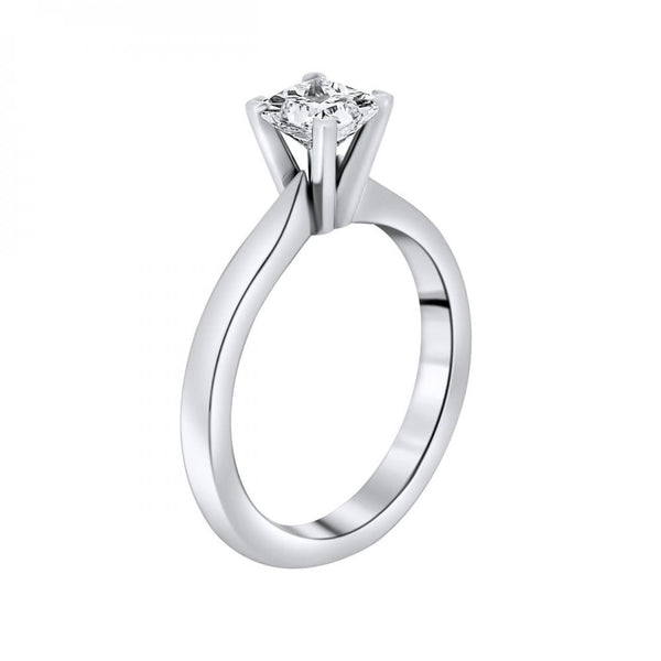 Platinum 0.76ct E VS1 GIA princess cut diamond ring