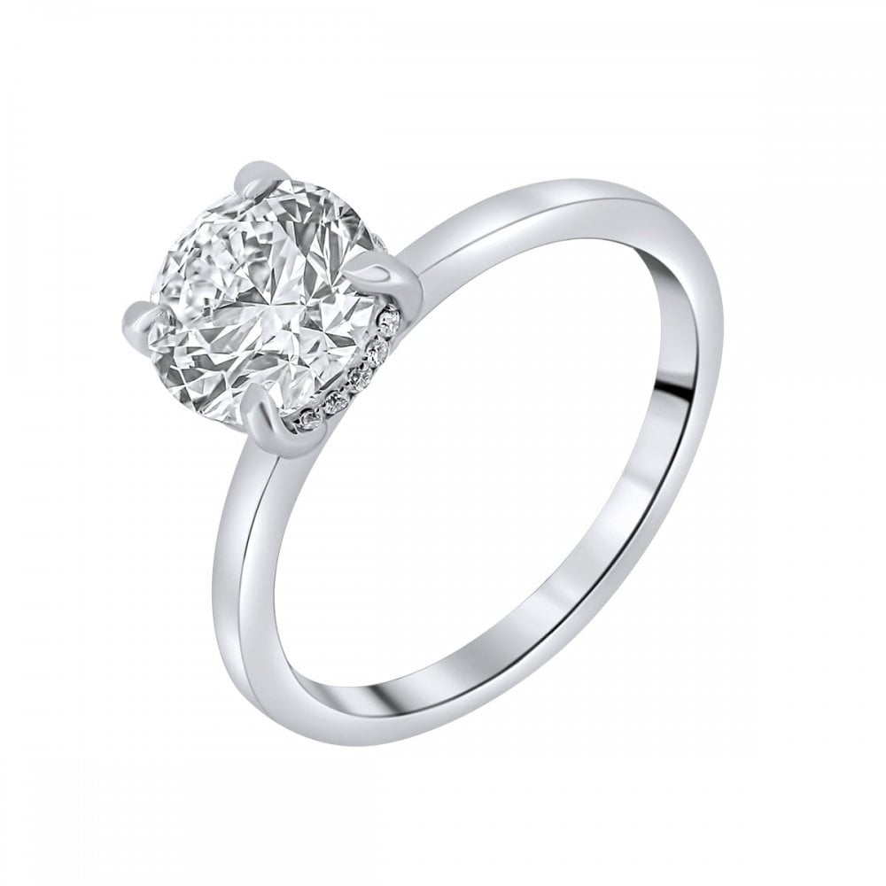 Lab Grown Platinum 2.04ct D Vvs2 Igi Round Diamond Ring