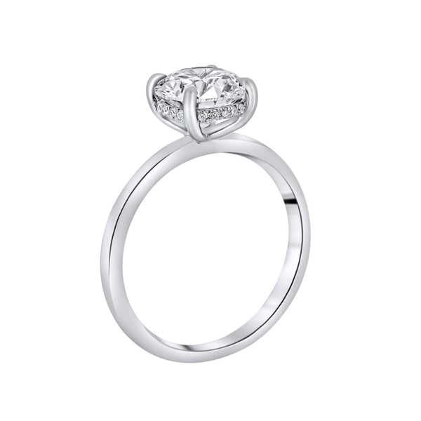 Lab Grown Platinum 2.04ct D Vvs2 Igi Round Diamond Ring