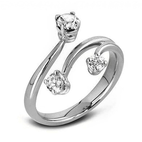 Platinum 0.50ct round brilliant cut 3 stone diamond ring