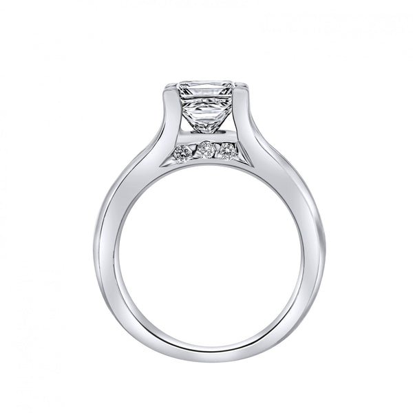 Preowned platinum 2.00ct princess cut diamond ring