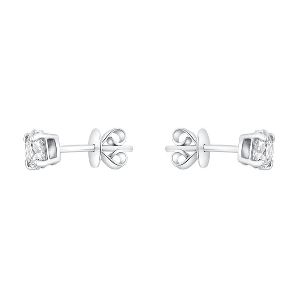 Lab grown platinum 1.08ct D VVS2  IGI round diamond earrings