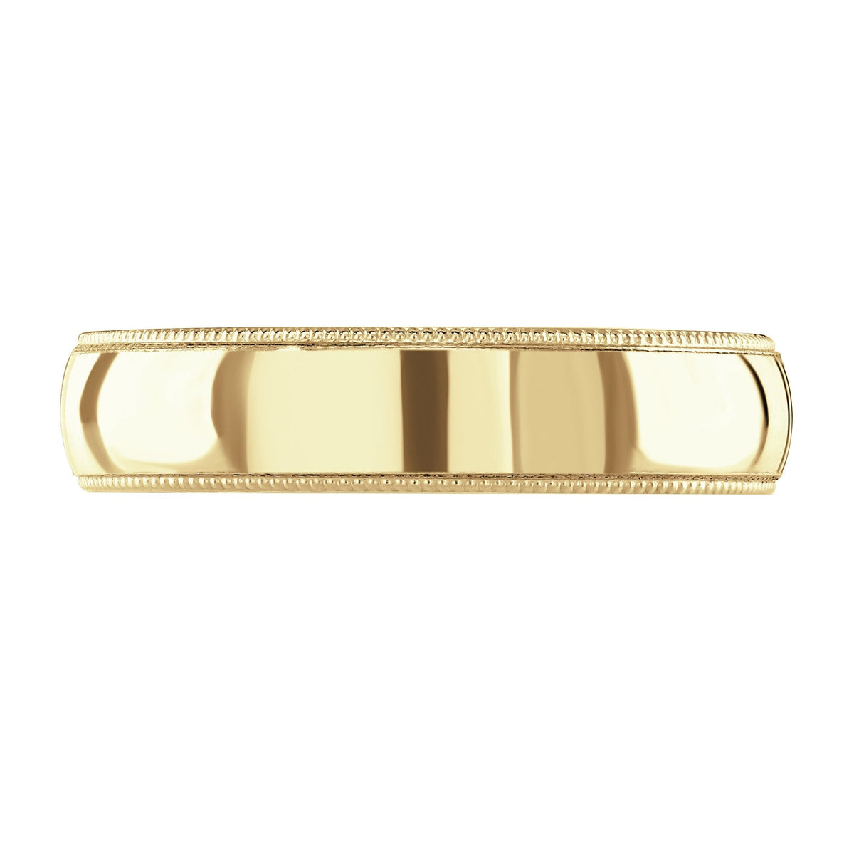 18ct yellow gold 5.0mm medium weight court wedding ring