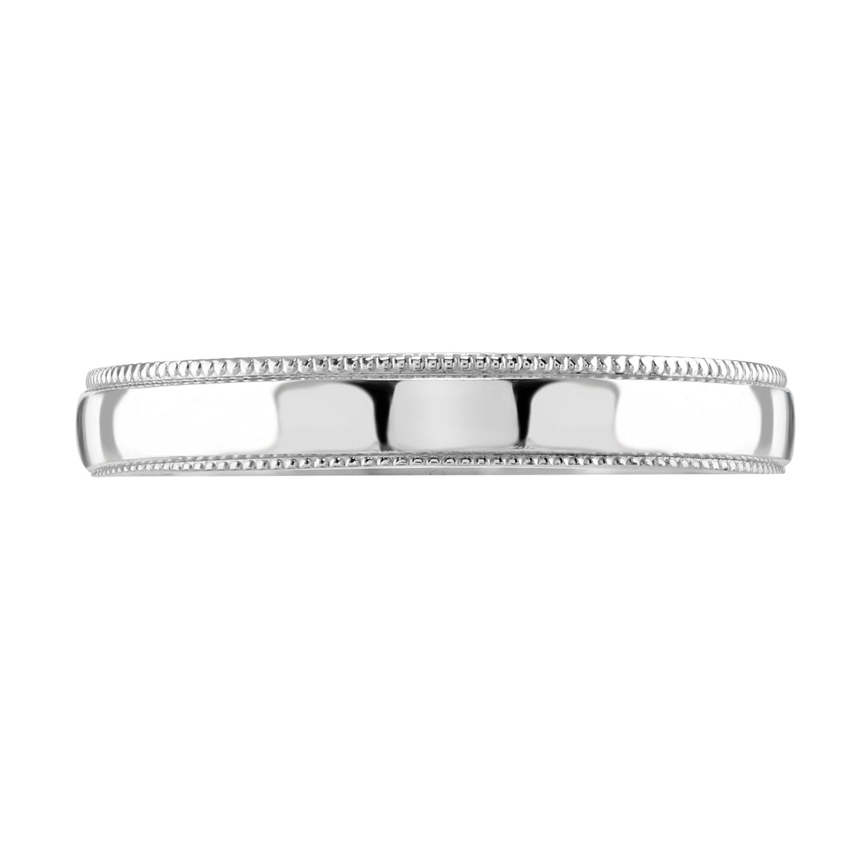 Platinum 3.0mm medium weight court wedding ring