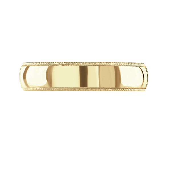 18ct yellow gold 6.0mm medium weight court wedding ring