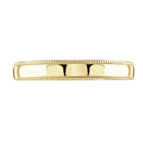 18ct yellow gold 3.0mm medium weight court wedding ring