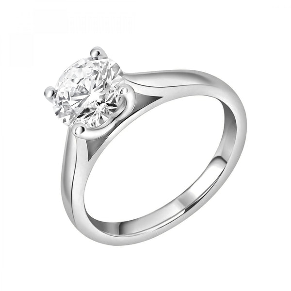 Platinum 1.50ct D VS2 GIA round brilliant cut diamond ring