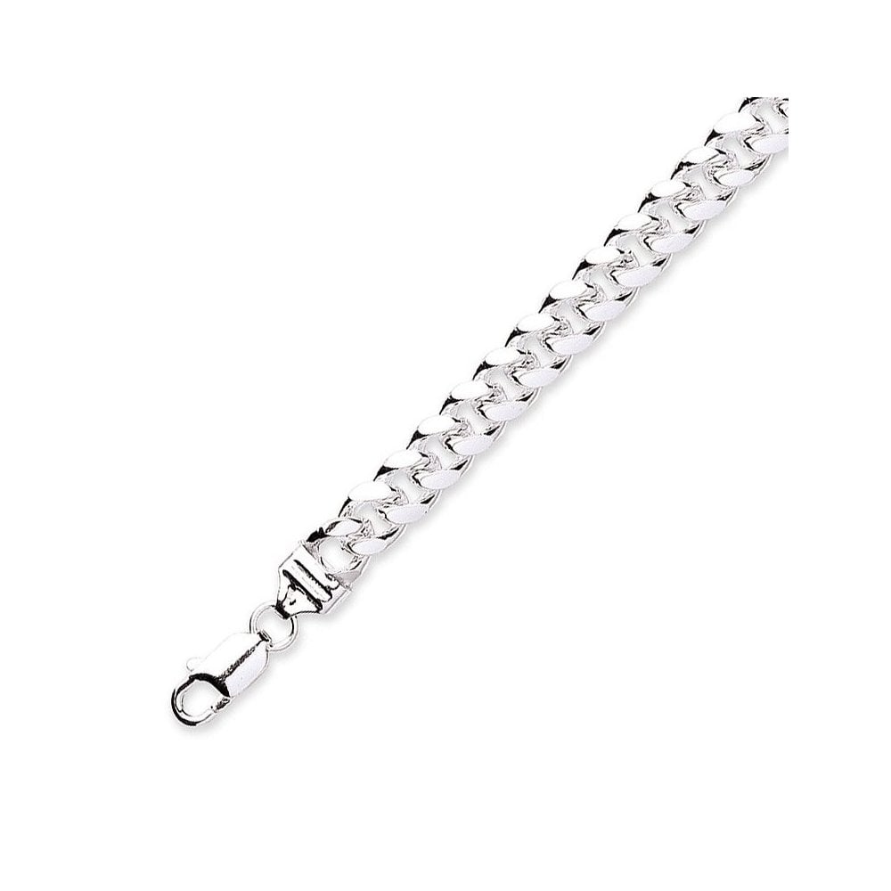 Silver 20" flat curb chain