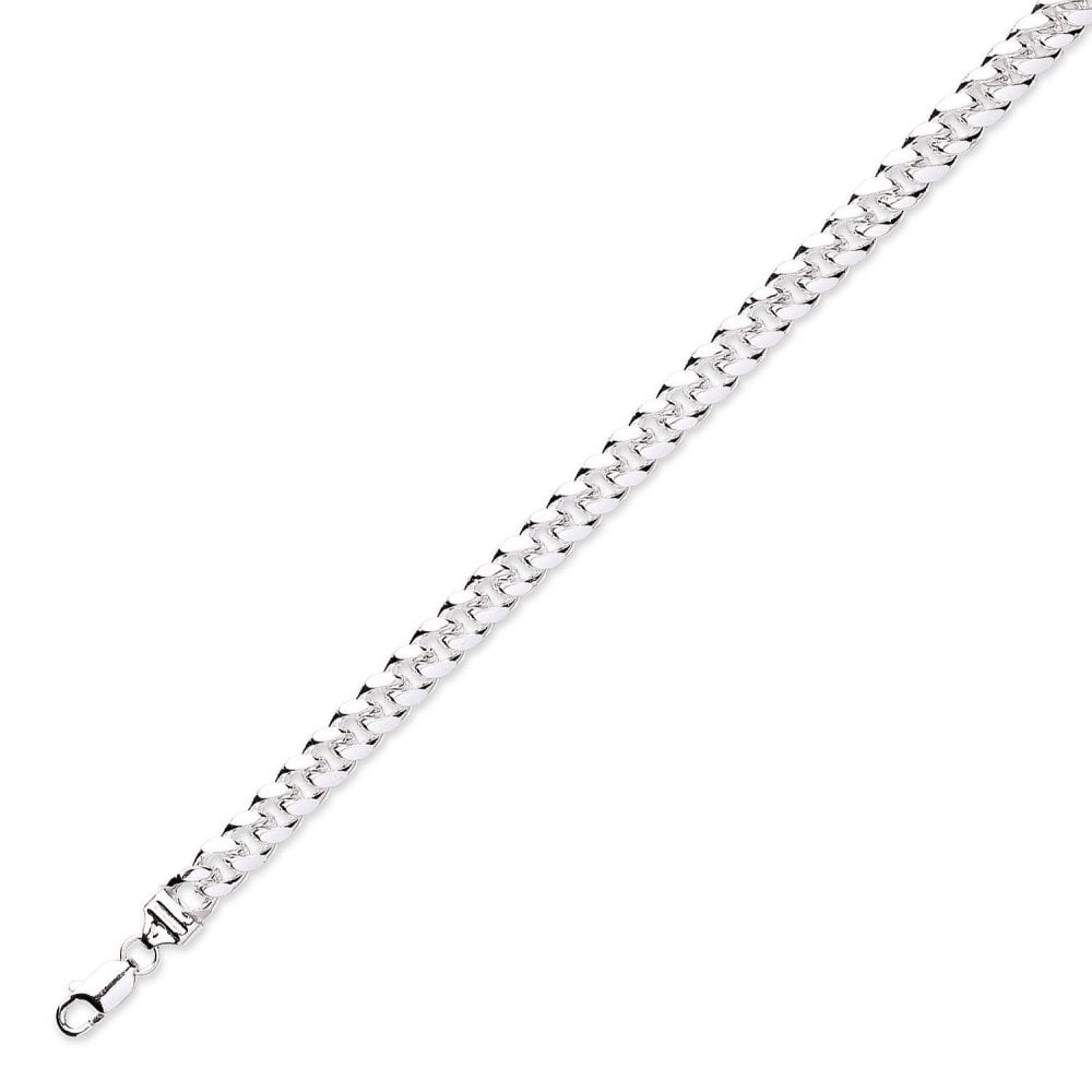 Silver 20" flat curb chain