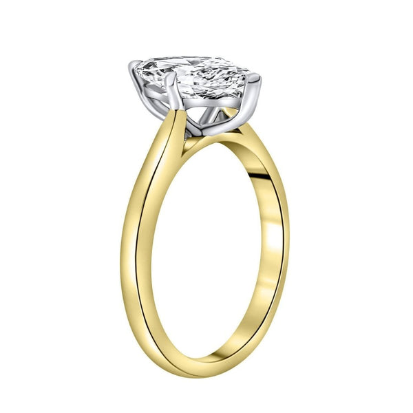 LG 18ct yellow gold 1.52ct D VVS2 IGI marquise diamond ring