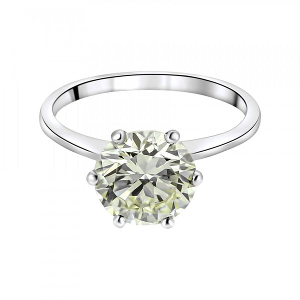 Preowed platinum 2.25ct round brilliant cut diamond ring