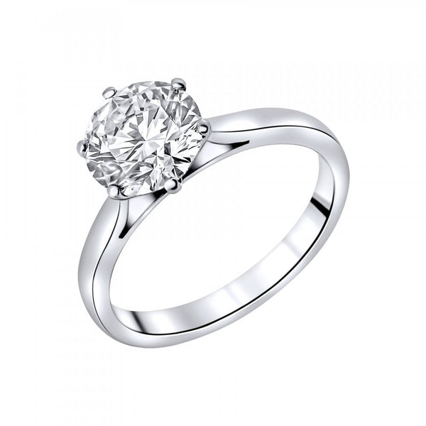 Preowned platinum 2.10ct I VS2 GIA round diamond ring