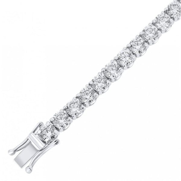 18ct white gold 15.53ct round brilliant cut diamond bracelet