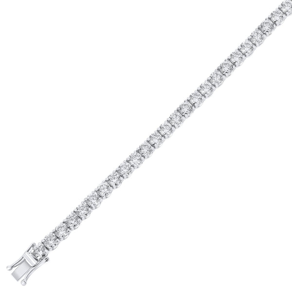 18ct white gold 15.53ct round brilliant cut diamond bracelet