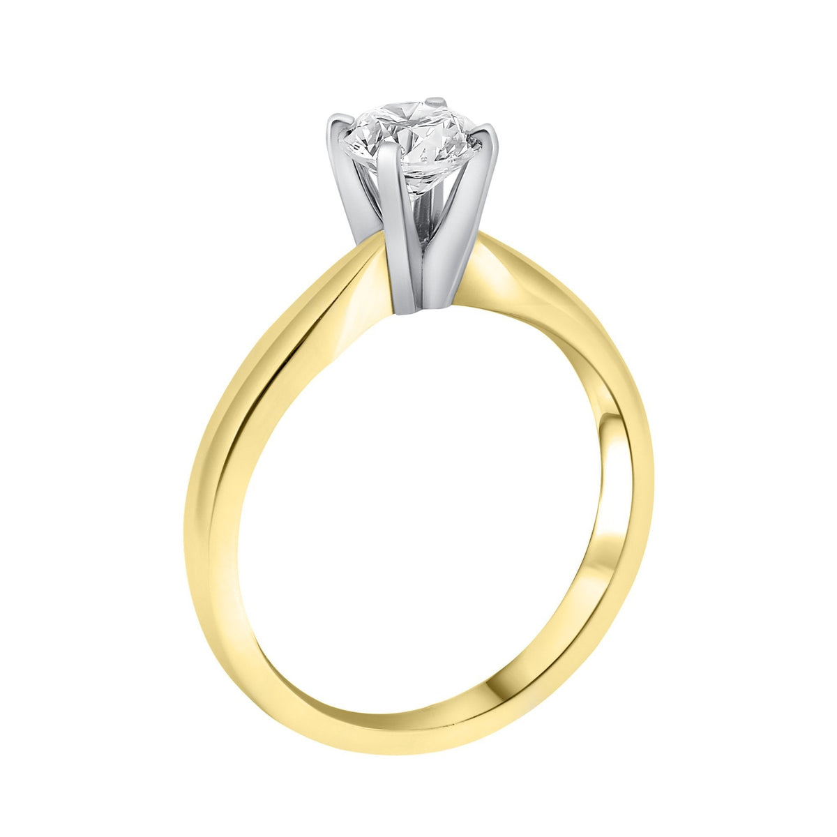 Lab grown 18ct rose gold 1.00ct D VVS2 IGI round diamond ring