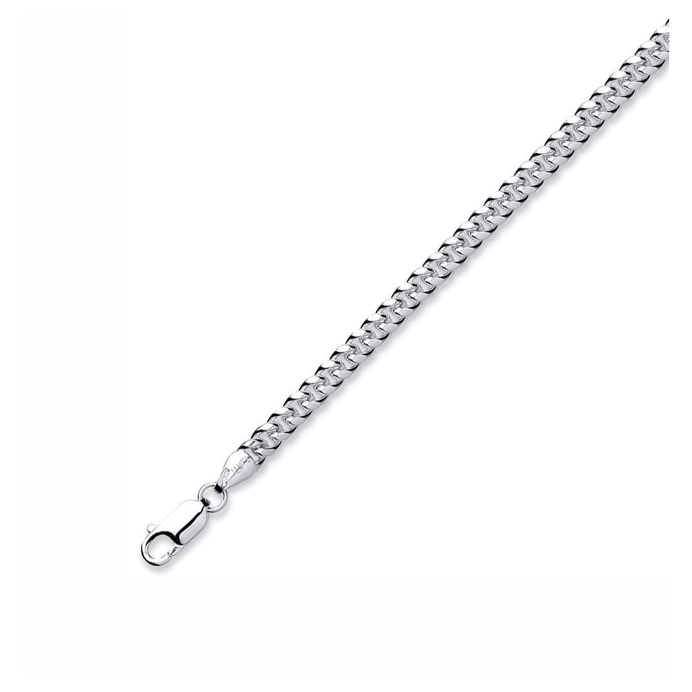 Silver 24" 38.7g flat curb chain