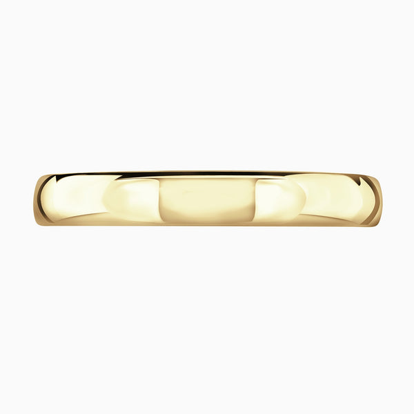 18ct yellow gold 4.0mm light weight court wedding ring