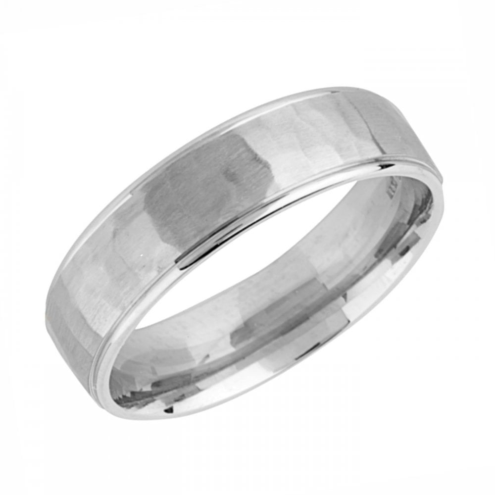 Platinum 6.0mm heavy weight court wedding ring