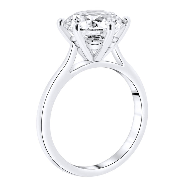 Platinum 4.53ct G VS2 IGL round brilliant cut diamond ring