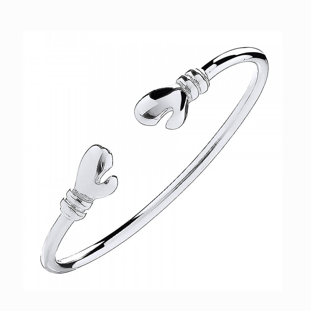 Silver 2.50mm baby boxer bangle