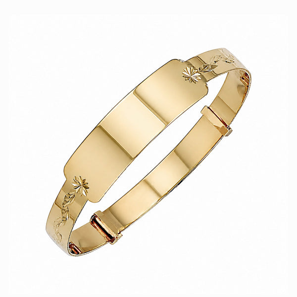9ct yellow gold 5.00mm ID baby bangle
