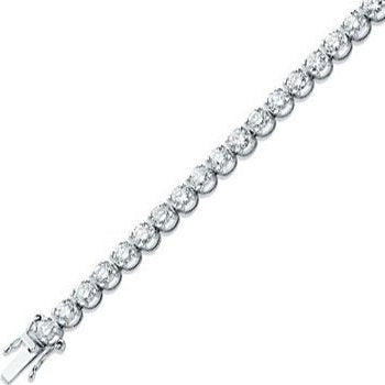 18ct white gold 10.32ct round brilliant diamond tennis bracelet
