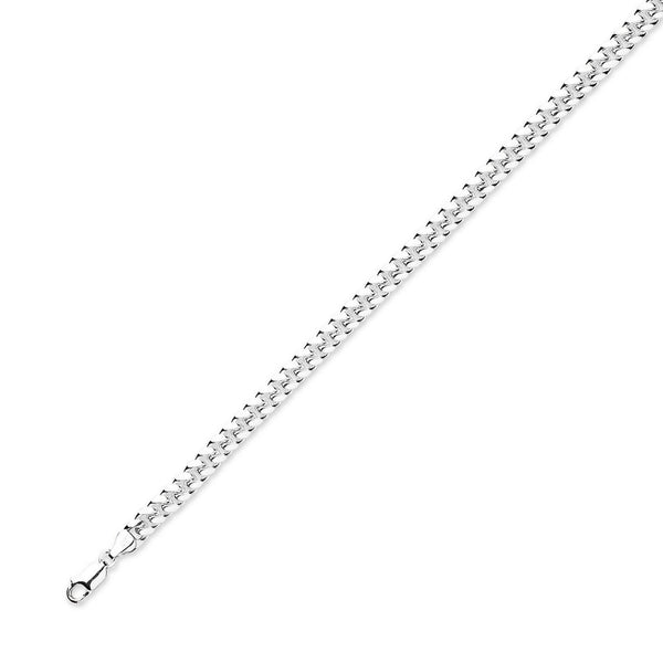 Silver 6.5mm 8" dome Cuban link 22.5g bracelet