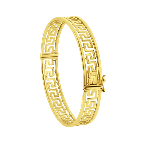 Preowned 9ct yellow gold 14.3g patterned bangle