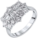 Baguette Cluster Rings
