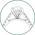 Diamonds Set Shoulder